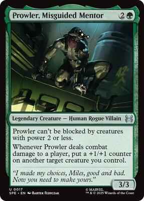 Magic: The Gathering - Marvel's Spider-Man: Eternal-Legal - Prowler, Misguided Mentor - Uncommon - Foil