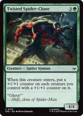 Magic: The Gathering - Marvel's Spider-Man: Eternal-Legal - Twisted Spider-Clone - Common - Foil