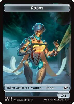 Magic: The Gathering - Edge of Eternities - Robot // Lander (0005) Double-Sided Token - Token – 10 // 5 - Normal