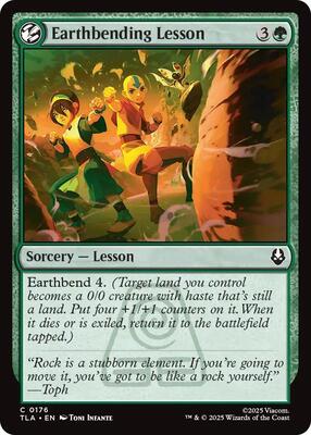 Magic: The Gathering - Avatar: The Last Airbender - Earthbending Lesson - Normal - Anime Card Craze