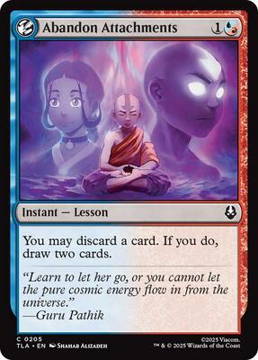Magic: The Gathering - Avatar: The Last Airbender - Abandon Attachments - Normal - Anime Card Craze