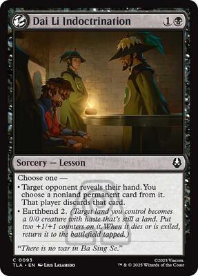 Magic: The Gathering - Avatar: The Last Airbender - Dai Li Indoctrination - Normal - Anime Card Craze