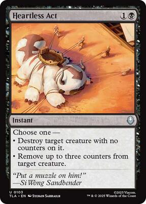 Magic: The Gathering - Avatar: The Last Airbender - Heartless Act - Normal - Anime Card Craze