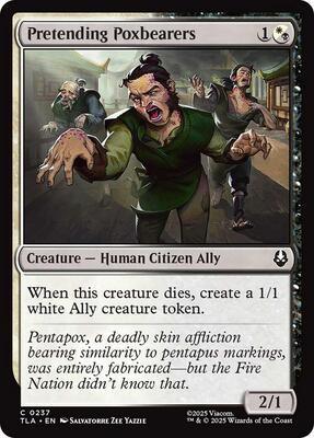 Magic: The Gathering - Avatar: The Last Airbender - Pretending Poxbearers - Normal - Anime Card Craze