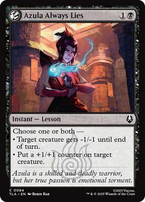 Magic: The Gathering - Avatar: The Last Airbender - Azula Always Lies - Normal - Anime Card Craze