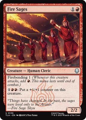 Magic: The Gathering - Avatar: The Last Airbender - Fire Sages - Normal - Anime Card Craze