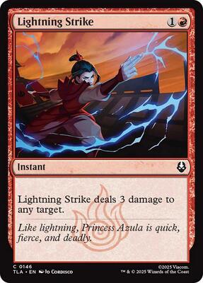 Magic: The Gathering - Avatar: The Last Airbender - Lightning Strike - Normal - Anime Card Craze