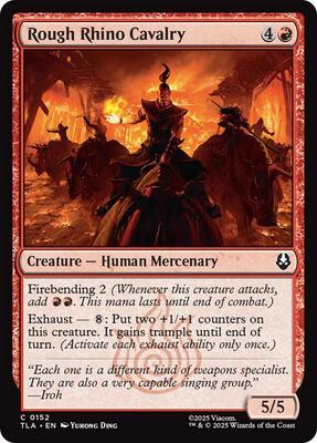Magic: The Gathering - Avatar: The Last Airbender - Rough Rhino Cavalry - Normal - Anime Card Craze