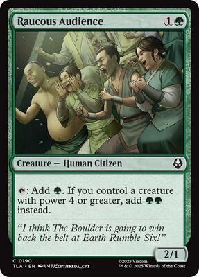 Magic: The Gathering - Avatar: The Last Airbender - Raucous Audience - Foil - Anime Card Craze