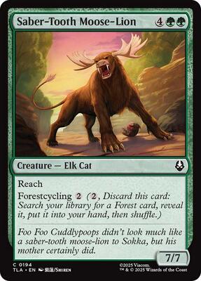 Magic: The Gathering - Avatar: The Last Airbender - Saber-Tooth Moose-Lion - Normal - Anime Card Craze