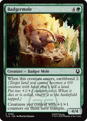 Magic: The Gathering - Avatar: The Last Airbender - Badgermole - Normal - Anime Card Craze