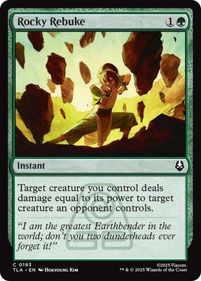 Magic: The Gathering - Avatar: The Last Airbender - Rocky Rebuke - Normal - Anime Card Craze
