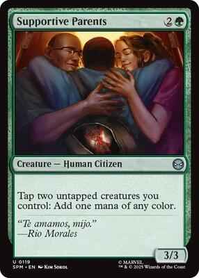Magic: The Gathering - Marvel's Spider-Man - Supportive Parents - Uncommon - Normal