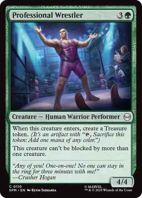 Magic: The Gathering - Marvel's Spider-Man - Professional Wrestler - Common - Foil