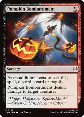Magic: The Gathering - Marvel's Spider-Man - Pumpkin Bombardment - Common - Normal