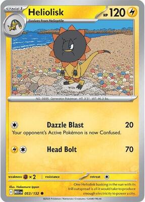 Pokemon ME01: Mega Evolution Heliolisk - Anime Card Craze