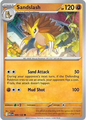 Pokemon ME01: Mega Evolution Sandslash - Anime Card Craze