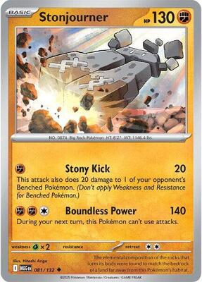 Pokemon ME01: Mega Evolution Stonjourner - Anime Card Craze