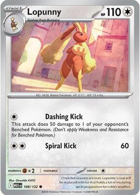 Pokemon - ME01: Mega Evolution - Lopunny - Anime Card Craze