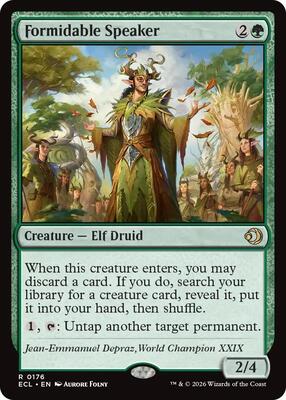 Magic: The Gathering - Lorwyn Eclipsed - Formidable Speaker - Normal - Anime Card Craze