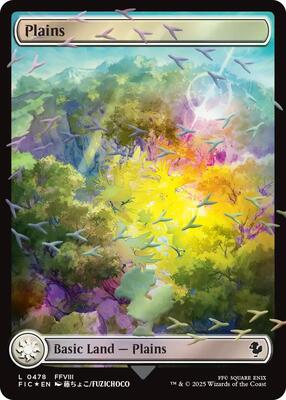 Magic: The Gathering - Commander: FINAL FANTASY - Plains (Chocobo Track Foil) - 478 - Foil