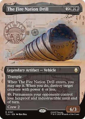Magic: The Gathering - Avatar: The Last Airbender - The Fire Nation Drill (Borderless) - Foil - Anime Card Craze