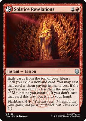 Magic: The Gathering - Avatar: The Last Airbender - Solstice Revelations - Foil - Anime Card Craze