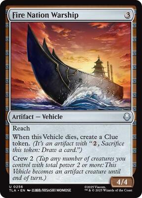 Magic: The Gathering - Avatar: The Last Airbender - Fire Nation Warship - Normal - Anime Card Craze
