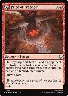 Magic: The Gathering - Avatar: The Last Airbender - Price of Freedom - Normal - Anime Card Craze