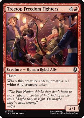 Magic: The Gathering - Avatar: The Last Airbender - Treetop Freedom Fighters - Normal - Anime Card Craze