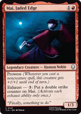 Magic: The Gathering - Avatar: The Last Airbender - Mai, Jaded Edge - Normal - Anime Card Craze