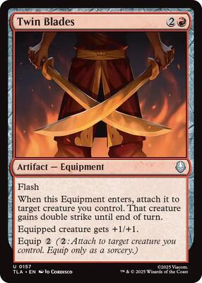 Magic: The Gathering - Avatar: The Last Airbender - Twin Blades - Normal - Anime Card Craze
