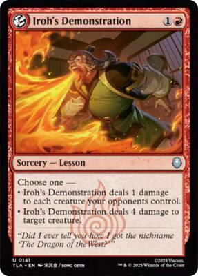 Magic: The Gathering - Avatar: The Last Airbender - Iroh's Demonstration - Normal - Anime Card Craze