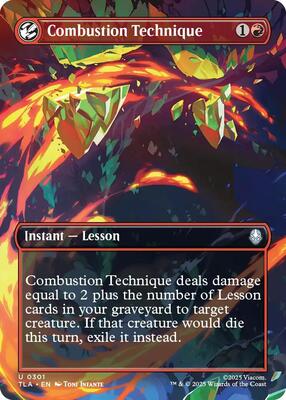 Magic: The Gathering - Avatar: The Last Airbender - Combustion Technique (Borderless) - Normal - Anime Card Craze