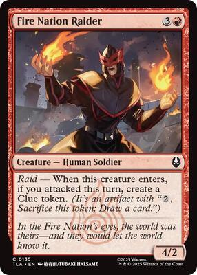 Magic: The Gathering - Avatar: The Last Airbender - Fire Nation Raider - Normal - Anime Card Craze