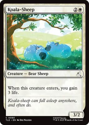 Magic: The Gathering - Avatar: The Last Airbender: Eternal-Legal - Koala-Sheep - Foil - Anime Card Craze