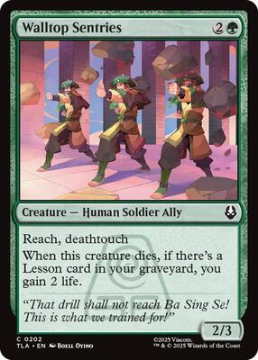 Magic: The Gathering - Avatar: The Last Airbender - Walltop Sentries - Normal - Anime Card Craze