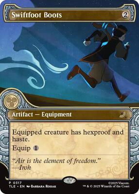 Magic: The Gathering - Avatar: The Last Airbender: Eternal-Legal - Swiftfoot Boots (Showcase) - Normal - Anime Card Craze