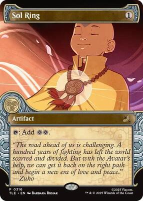 Magic: The Gathering - Avatar: The Last Airbender: Eternal-Legal - Sol Ring (Showcase) - Normal - Anime Card Craze