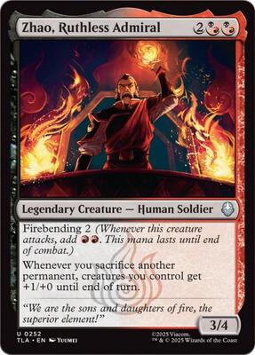Magic: The Gathering - Avatar: The Last Airbender - Zhao, Ruthless Admiral - Normal - Anime Card Craze