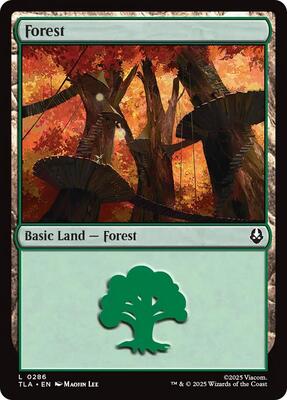 Magic: The Gathering - Avatar: The Last Airbender - Forest (0286) - Foil - Anime Card Craze