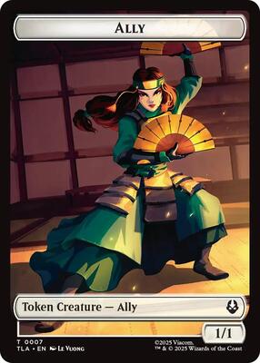 Magic: The Gathering - Avatar: The Last Airbender - Ally (0007) // Clue (0018) Double-Sided Token - Normal - Anime Card Craze