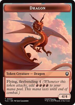 Magic: The Gathering - Avatar: The Last Airbender - Dragon // Food (0019) Double-Sided Token - Normal - Anime Card Craze