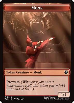 Magic: The Gathering - Avatar: The Last Airbender - Monk // Food (0021) Double-Sided Token - Normal - Anime Card Craze
