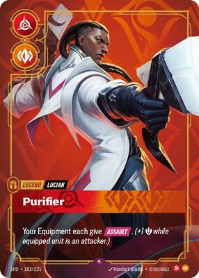 Riftbound: League of Legends Trading Card Game - Spiritforged - Lucian - Purifier - Rare - Foil