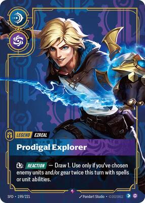 Riftbound: League of Legends Trading Card Game - Spiritforged - Ezreal - Prodigal Explorer - Rare - Foil