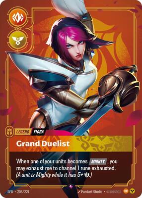 Riftbound: League of Legends Trading Card Game - Spiritforged - Fiora - Grand Duelist - Rare - Foil