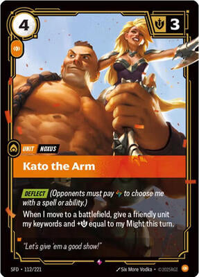 Riftbound: League of Legends Trading Card Game - Spiritforged - Kato the Arm - Rare - Foil