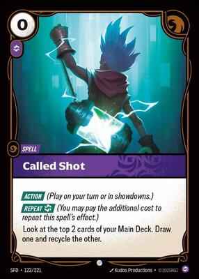 Riftbound: League of Legends Trading Card Game - Spiritforged - Called Shot - Common - Normal