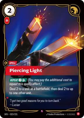 Riftbound: League of Legends Trading Card Game - Spiritforged - Piercing Light - Rare - Foil